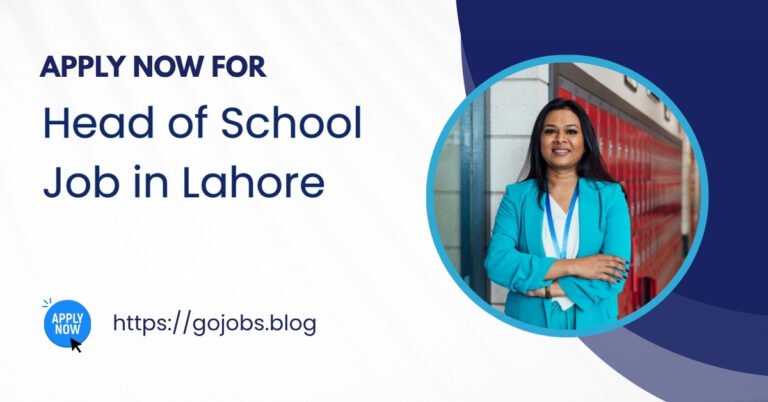Head of School Job in Lahore