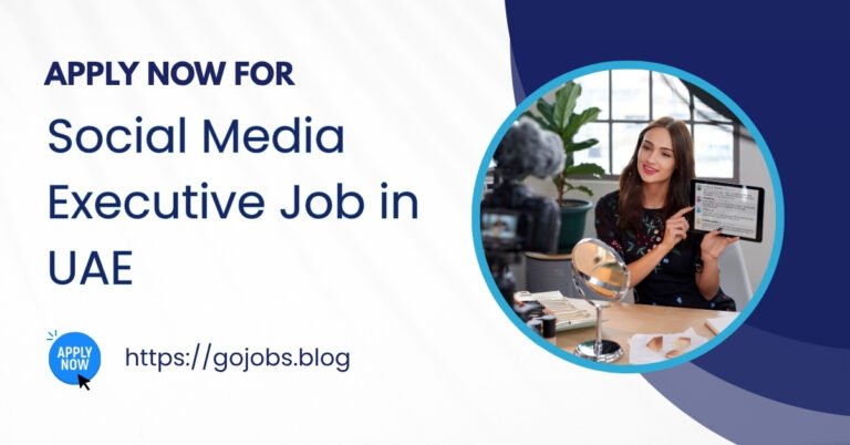 Social Media Executive Job in UAE
